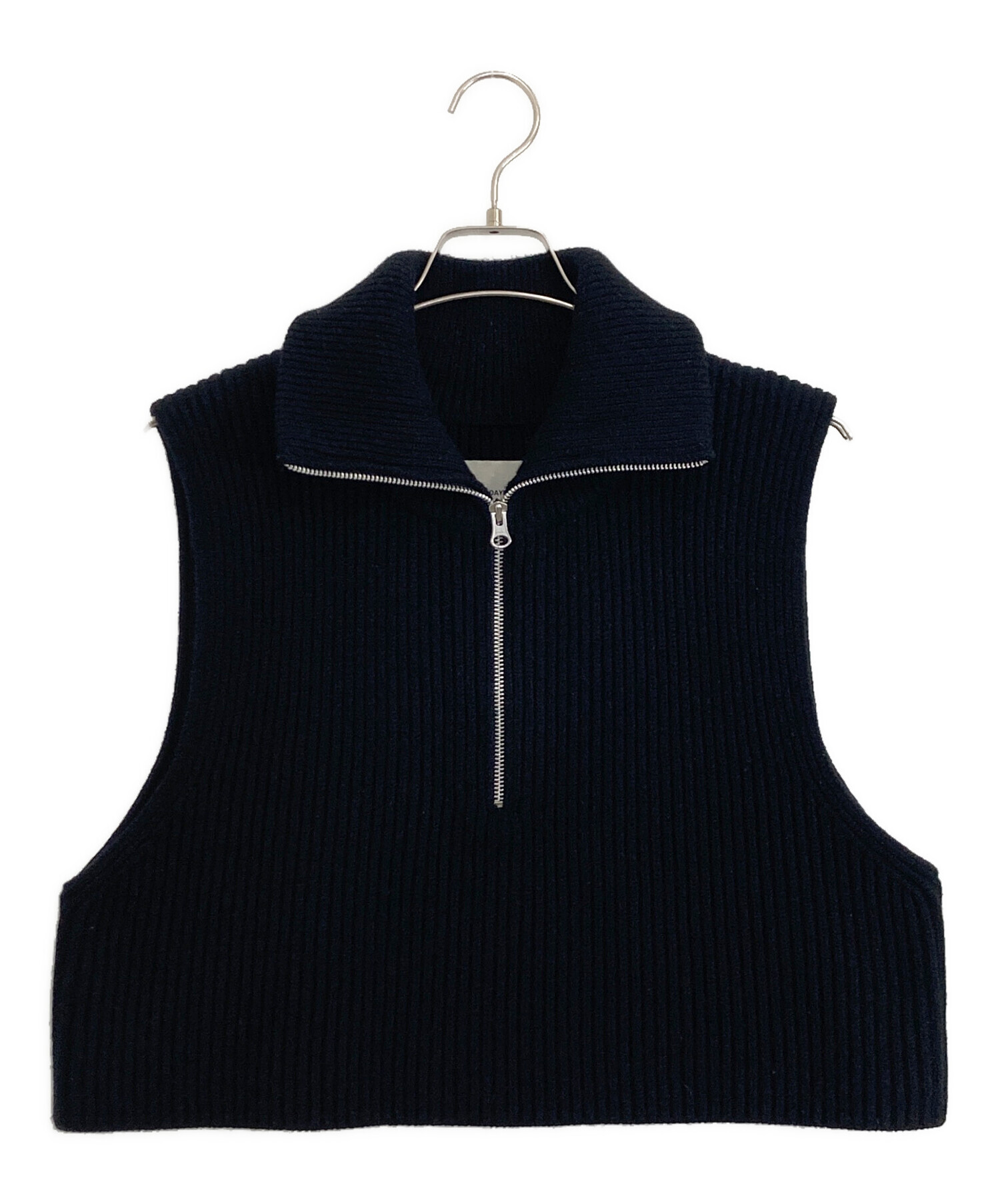 中古・古着通販】TODAYFUL (トゥデイフル) Halfzip Knit Vest/ハーフ