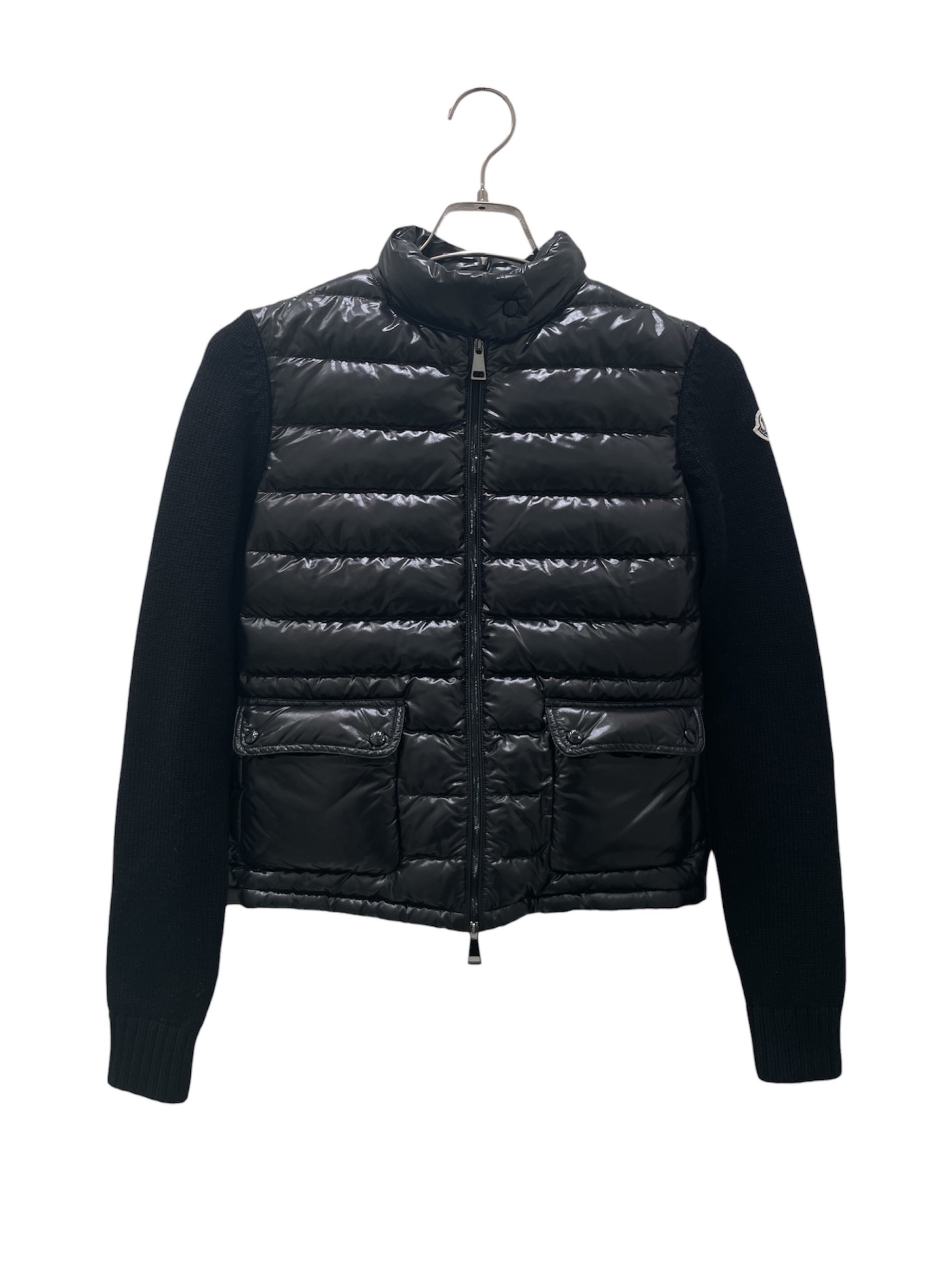 中古・古着通販】MONCLER (モンクレール) ニット切替ダウンジャケット