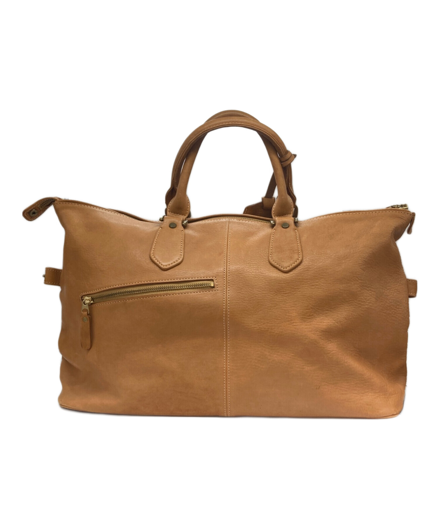 中古・古着通販】PORTER (ポーター) レザーボストンバッグ キャメル