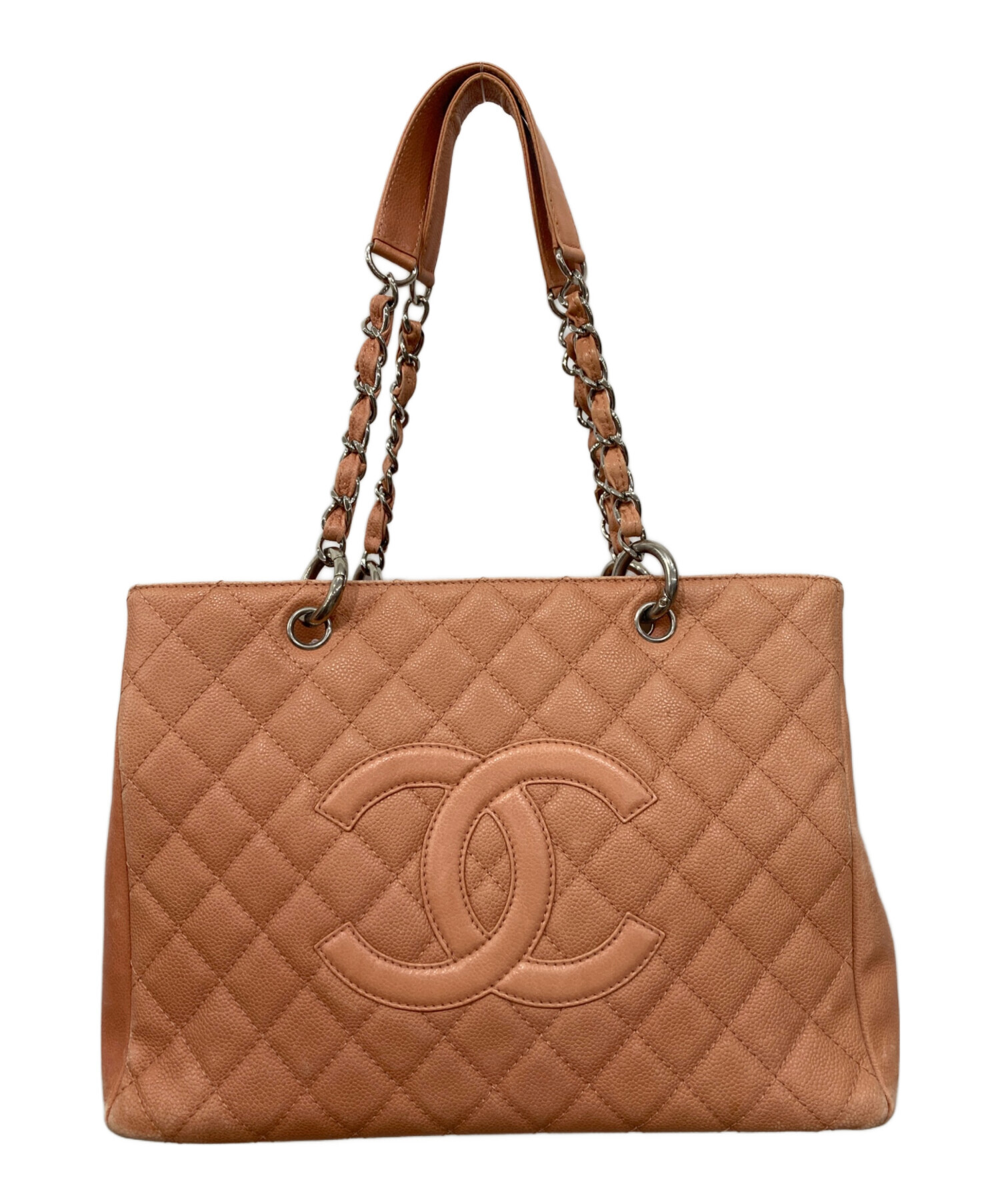 中古・古着通販】CHANEL (シャネル) キャビアスキン チェーントート