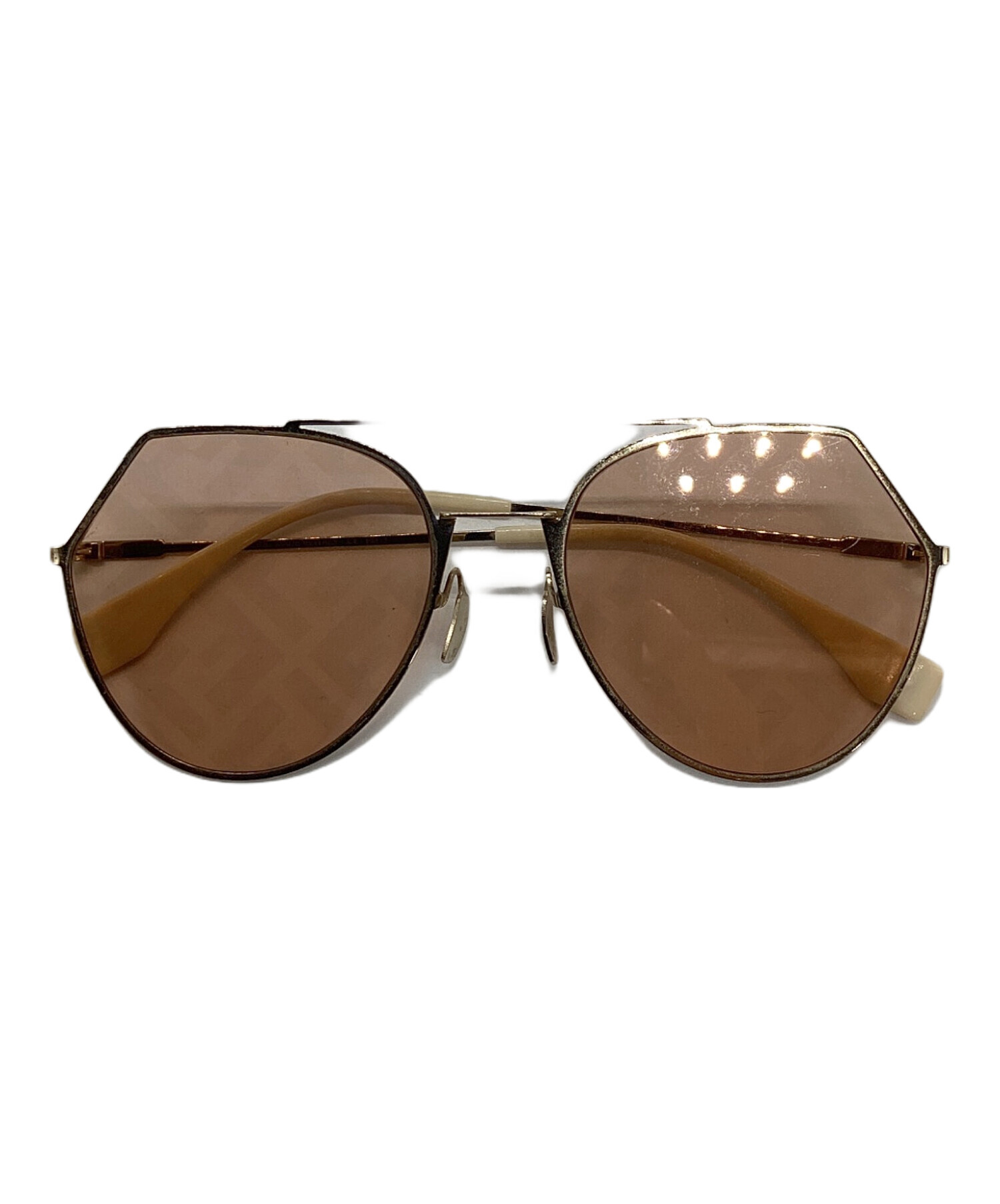 中古・古着通販】FENDI (フェンディ) サングラス ゴールド｜ブランド