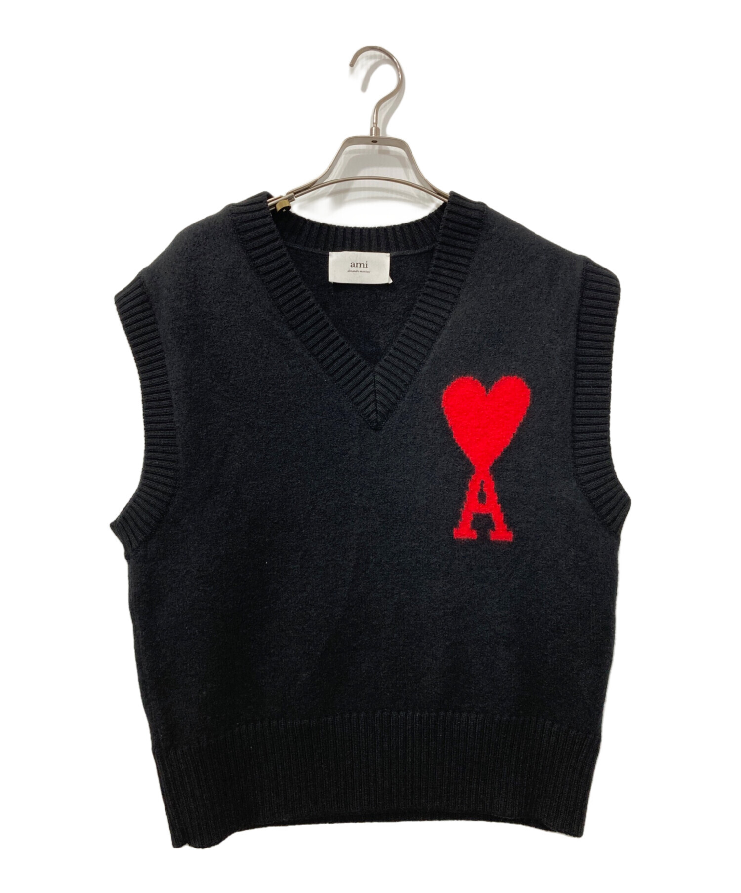 中古・古着通販】AMI PARIS (アミ パリス) ハートロゴ ニットベスト