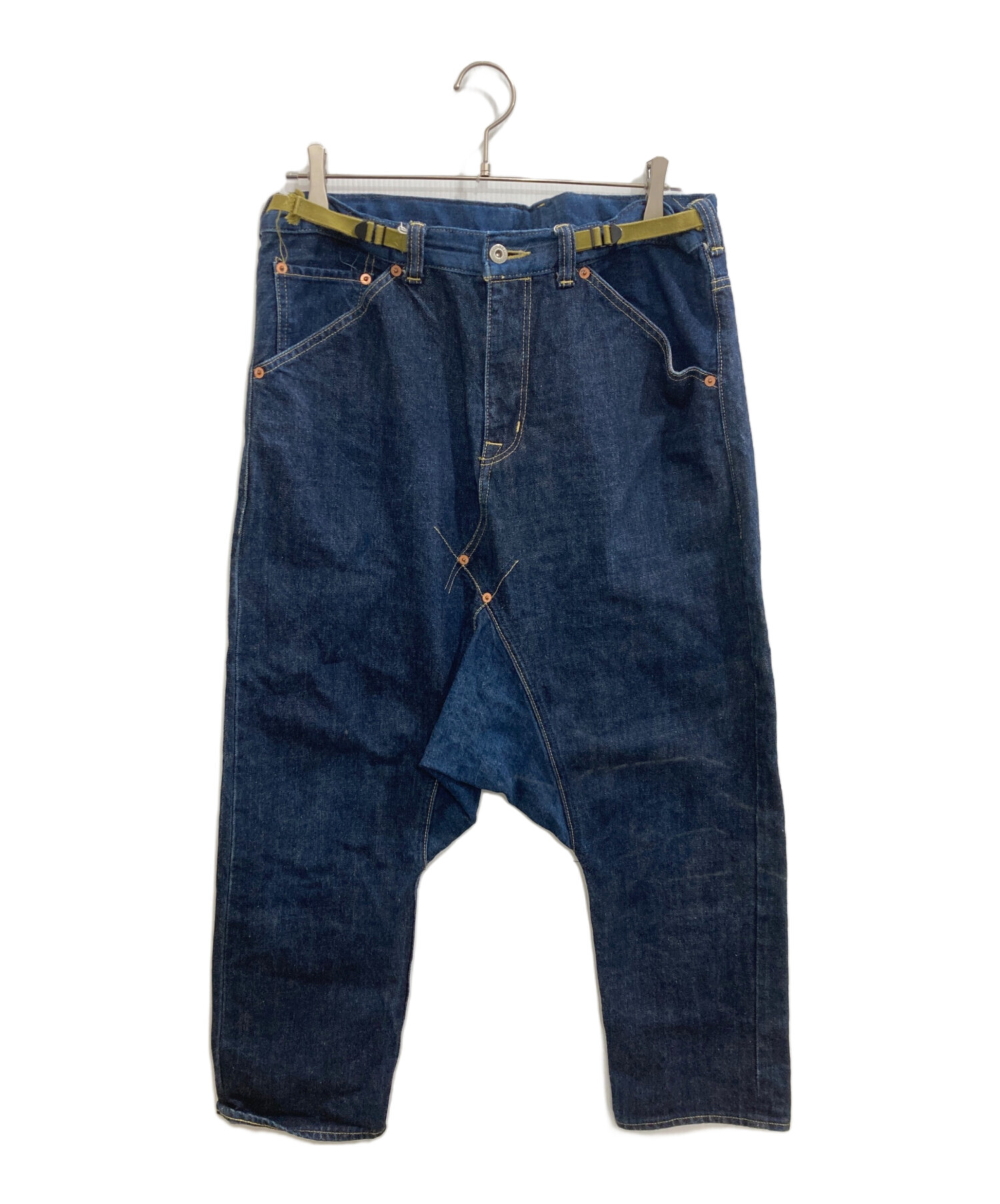 中古・古着通販】GANRYU (ガンリュウ) デニムサルエルパンツ