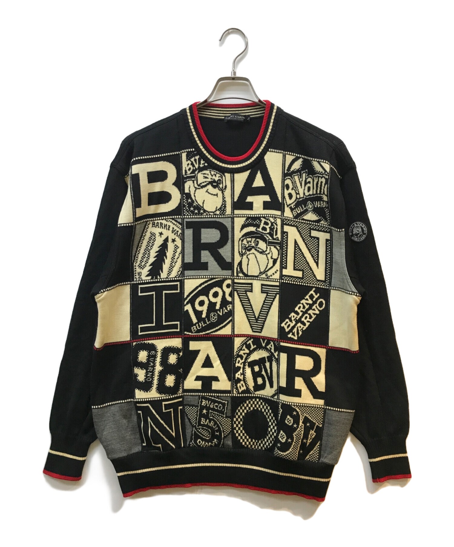 中古・古着通販】BARNI VARNO (バーニヴァーノ) クルーネックニット