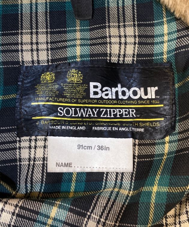 中古・古着通販】Barbour (バブアー) solway zipper オリーブ サイズ