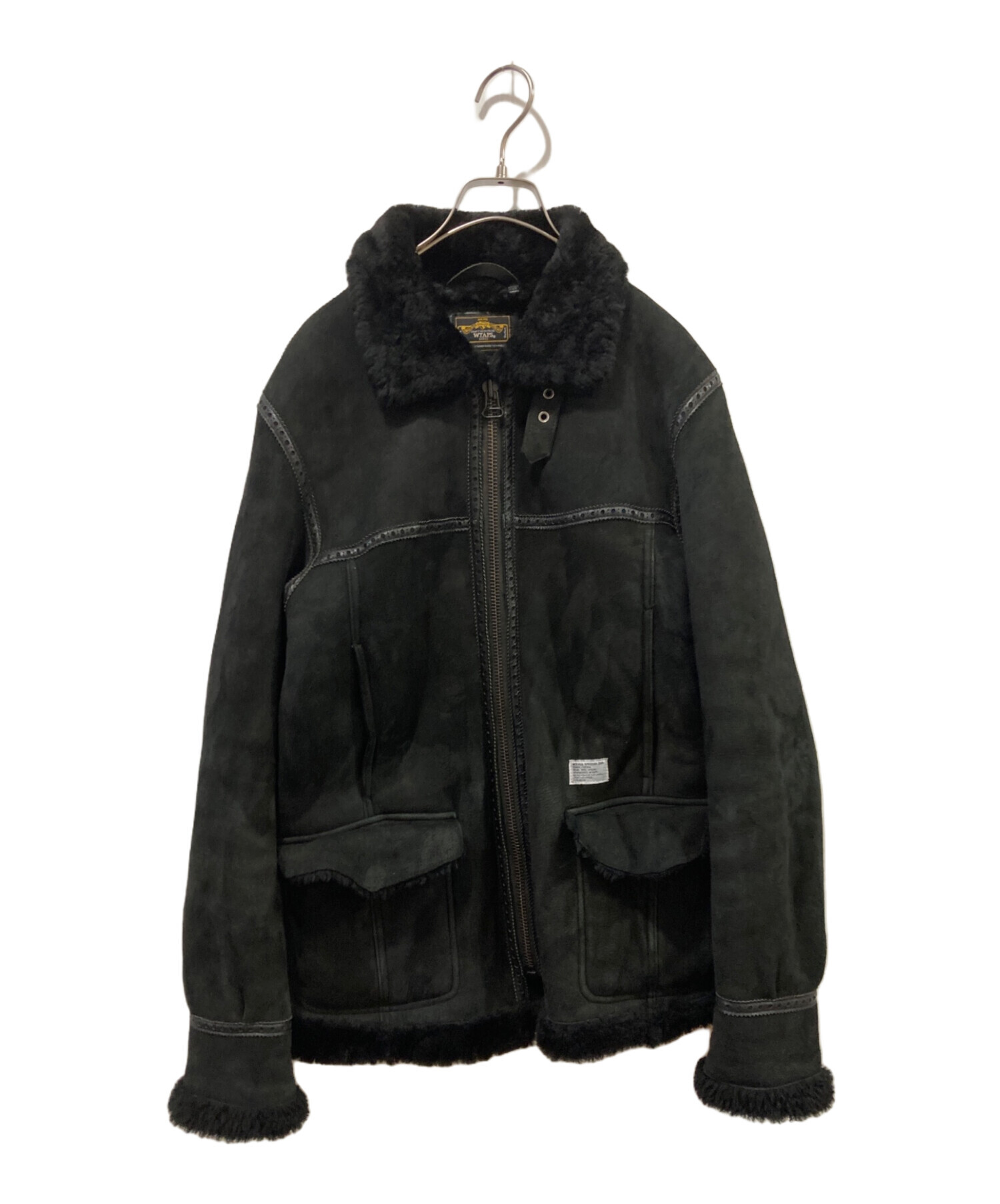 中古・古着通販】WTAPS (ダブルタップス) ムートンジャケット ブラック