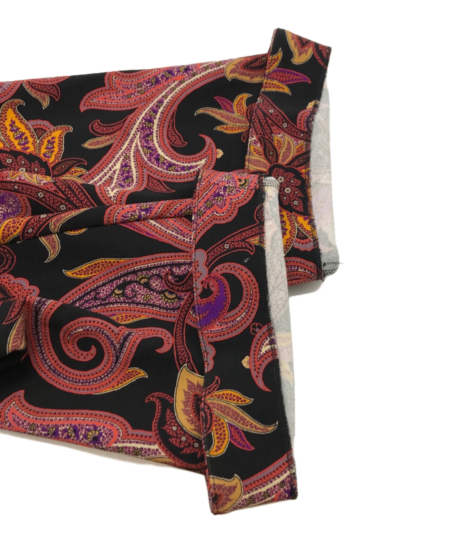 中古・古着通販】ETRO (エトロ) ペイズリー総柄ワンピース ブラック