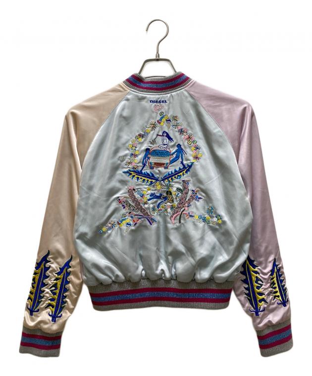 中古・古着通販】DIESEL (ディーゼル) スネーク刺繍デザインスカジャン