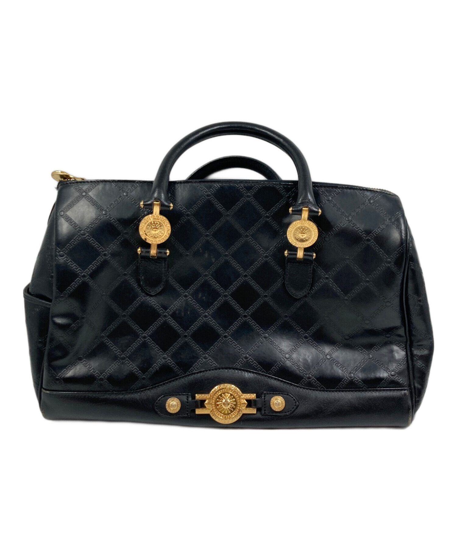 中古・古着通販】VERSACE (ヴェルサーチェ) サンバースト PVC×レザー