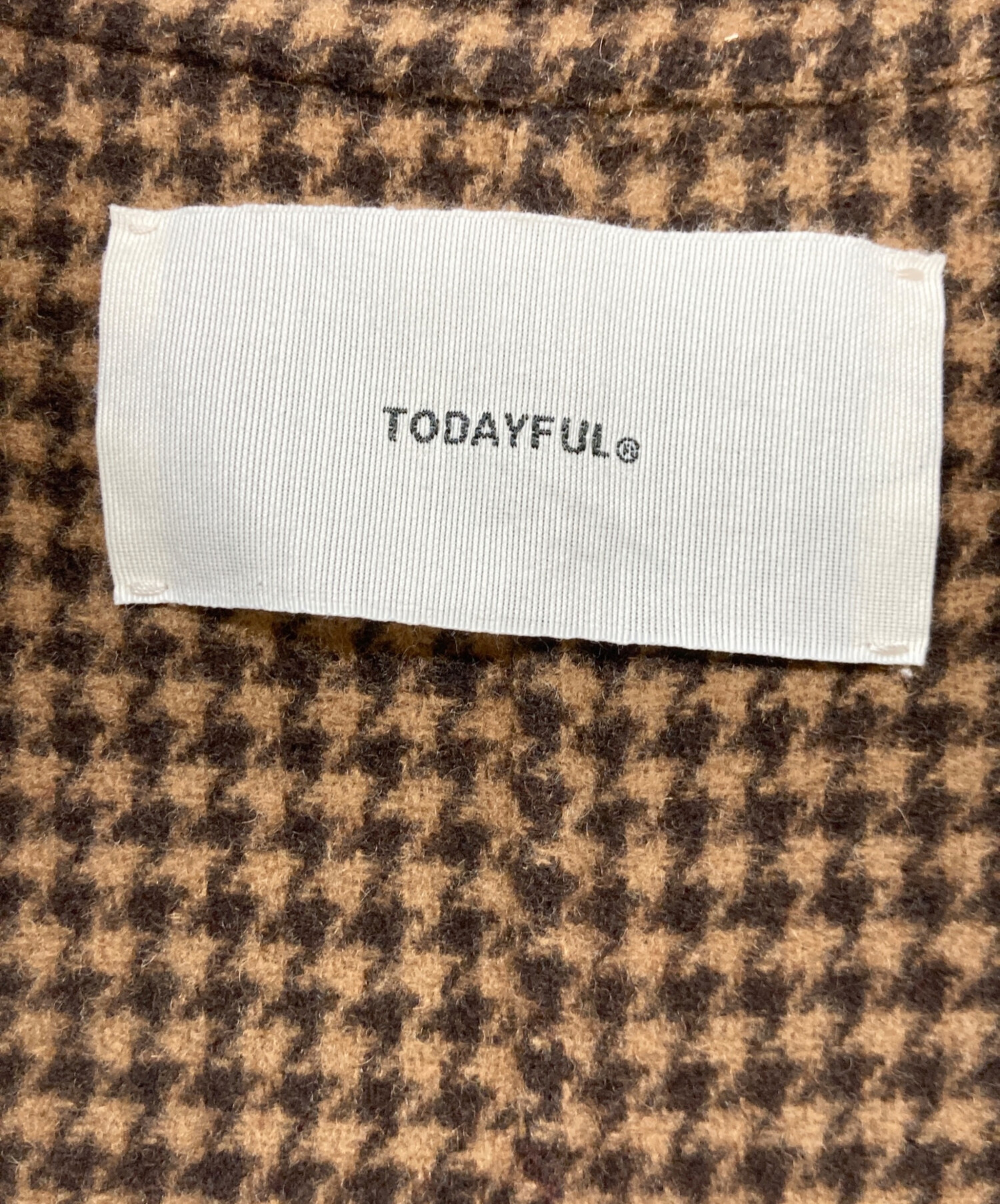 中古・古着通販】TODAYFUL (トゥデイフル) Over Check Coat オーバー
