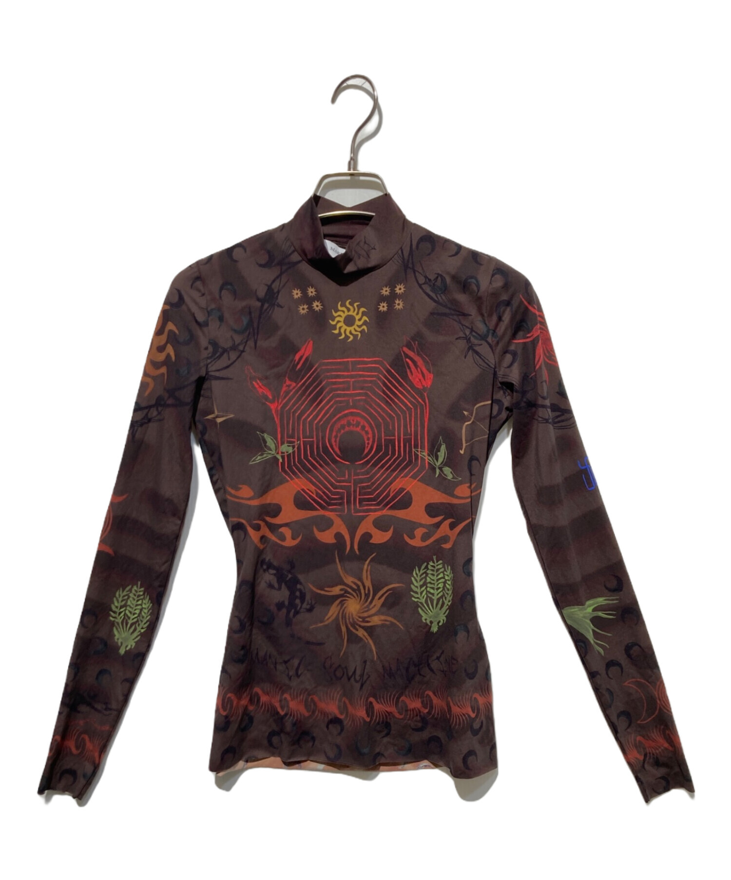 中古・古着通販】MARINE SERRE (マリーンセル) Second skin tattoo top