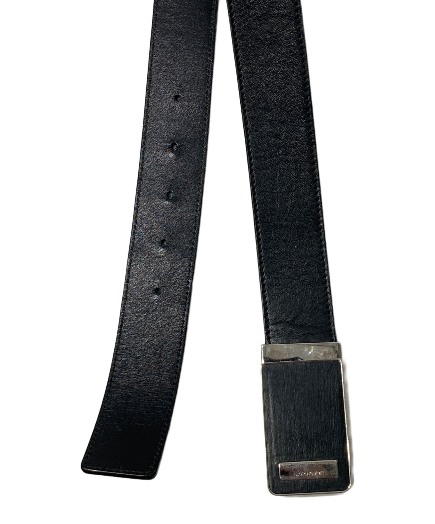 中古・古着通販】DIOR HOMME (ディオール オム) レザーベルト ブラック