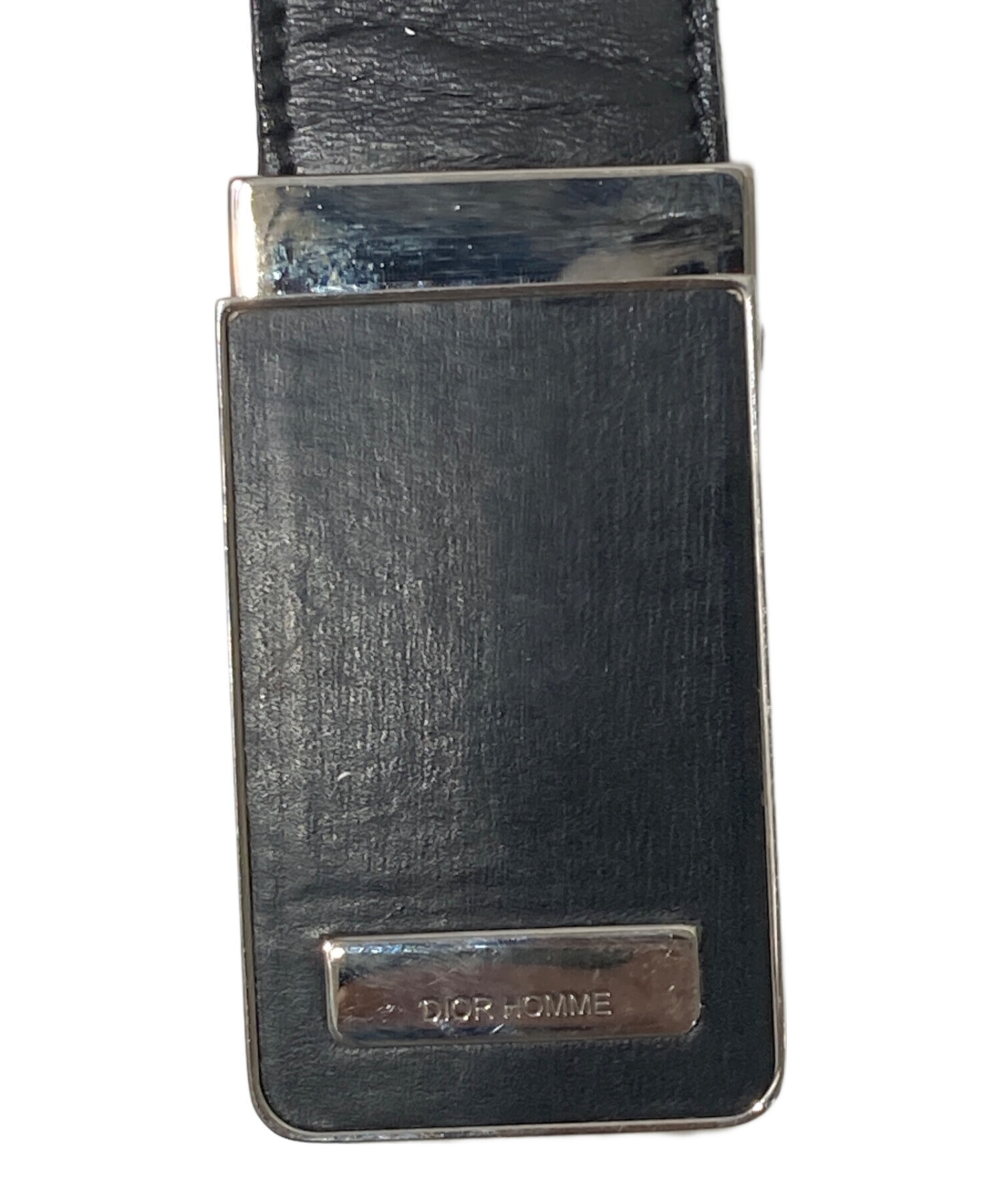 中古・古着通販】DIOR HOMME (ディオール オム) レザーベルト ブラック