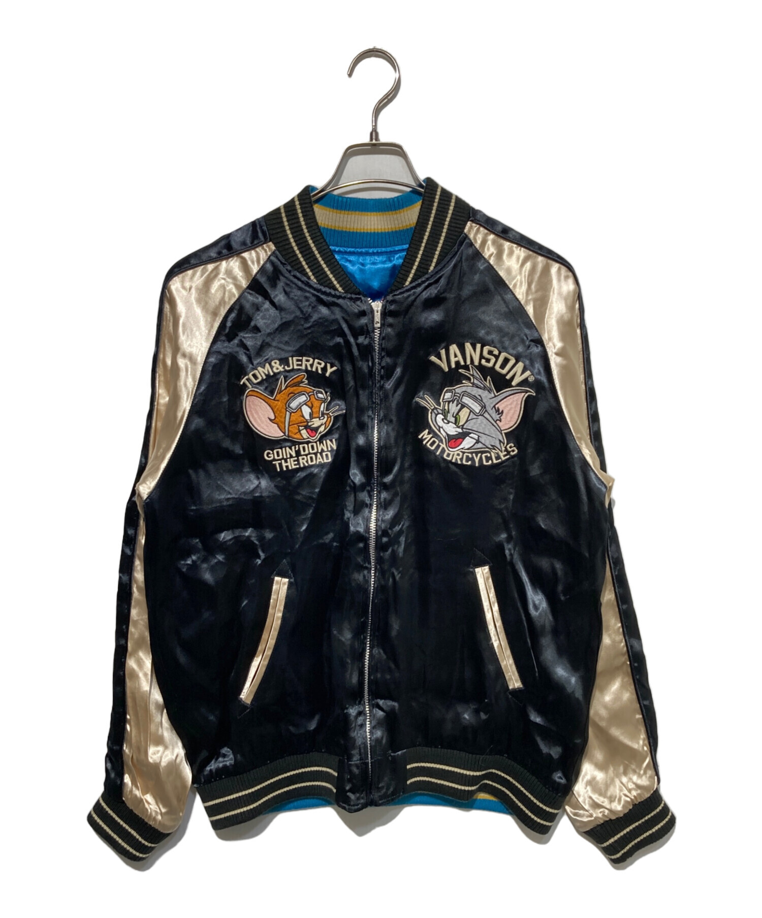 中古・古着通販】VANSON (バンソン) リバーシブルスカジャン ブラック