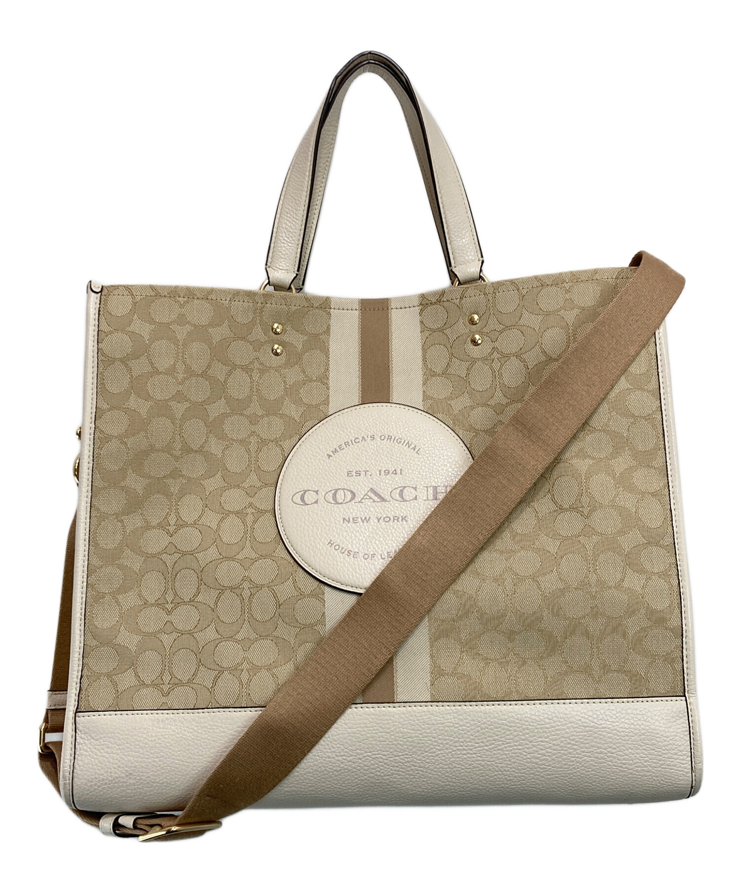 中古・古着通販】COACH (コーチ) デンプシー トート 40 ベージュ