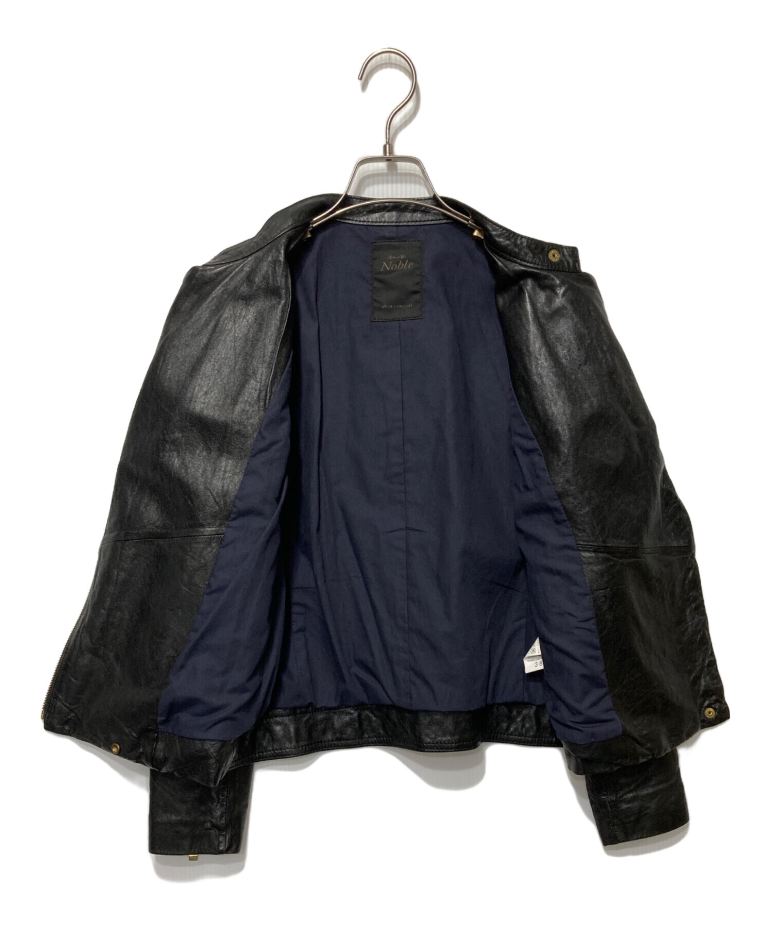 中古・古着通販】Noble (ノーブル) レザーライダースジャケット