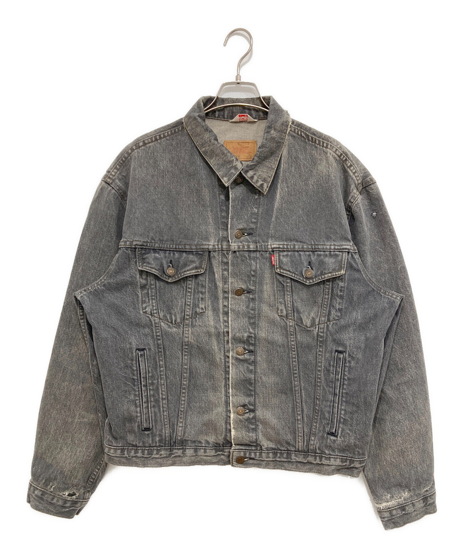 中古・古着通販】LEVI'S (リーバイス) 先染めブラックデニムジャケット