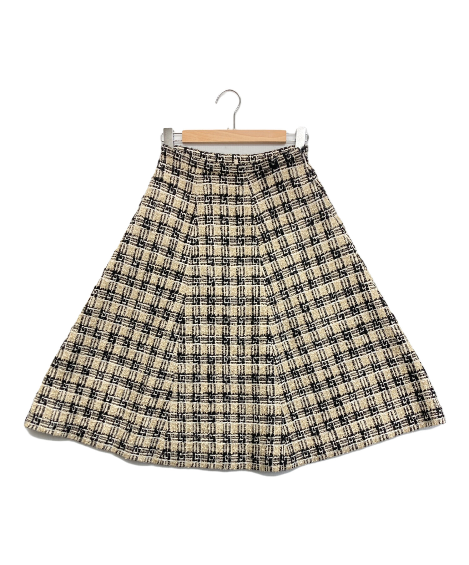 中古・古着通販】GUCCI (グッチ) スクエアGロゴツイードスカート