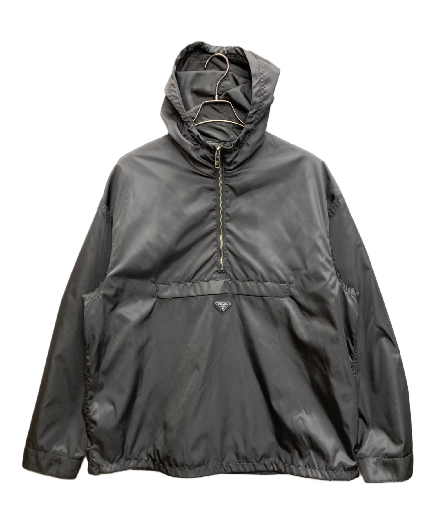 中古・古着通販】PRADA (プラダ) ナイロンアノラックジャケット グレー