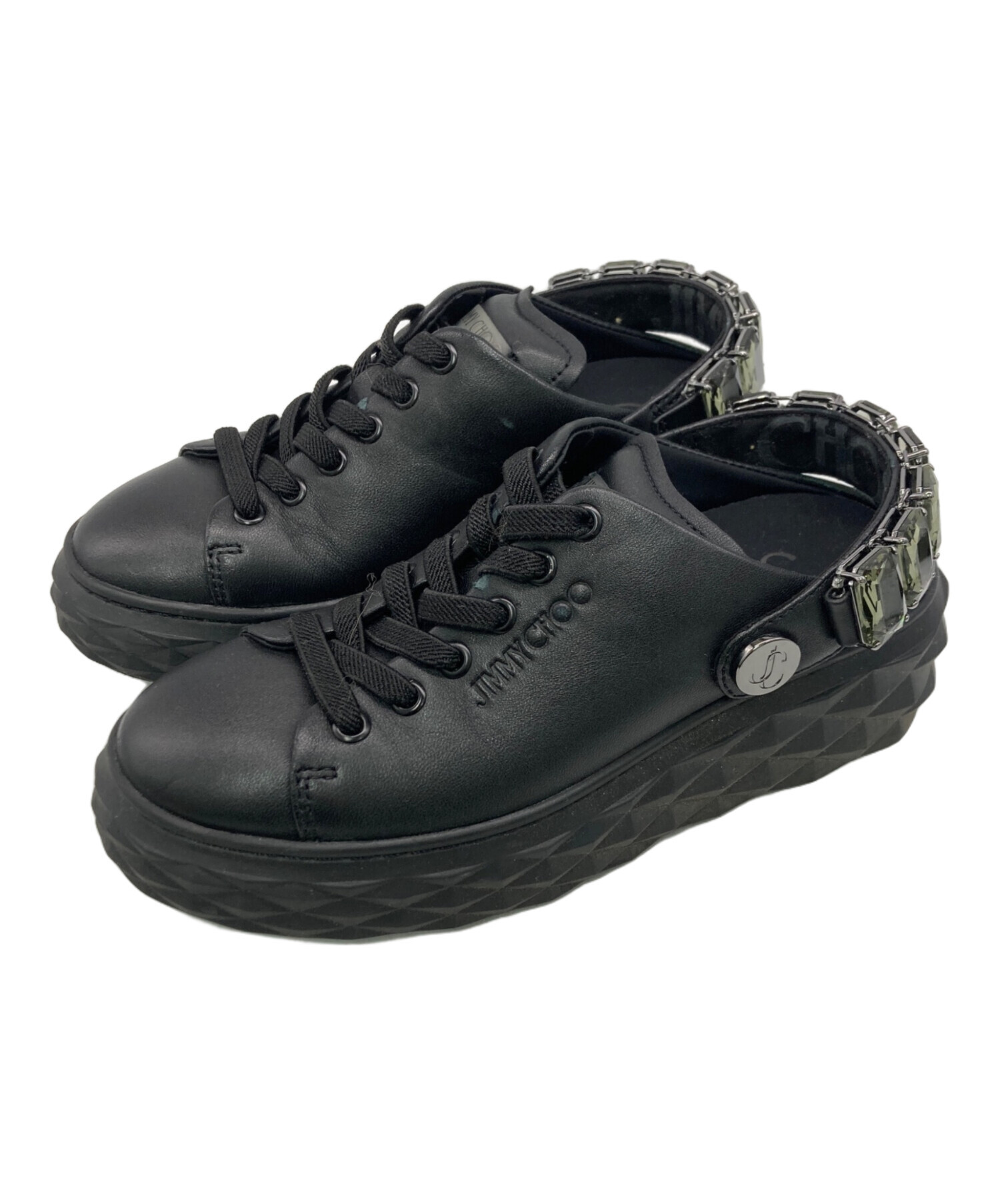 中古・古着通販】JIMMY CHOO (ジミーチュウ) DIAMOND SLINGスリッポン