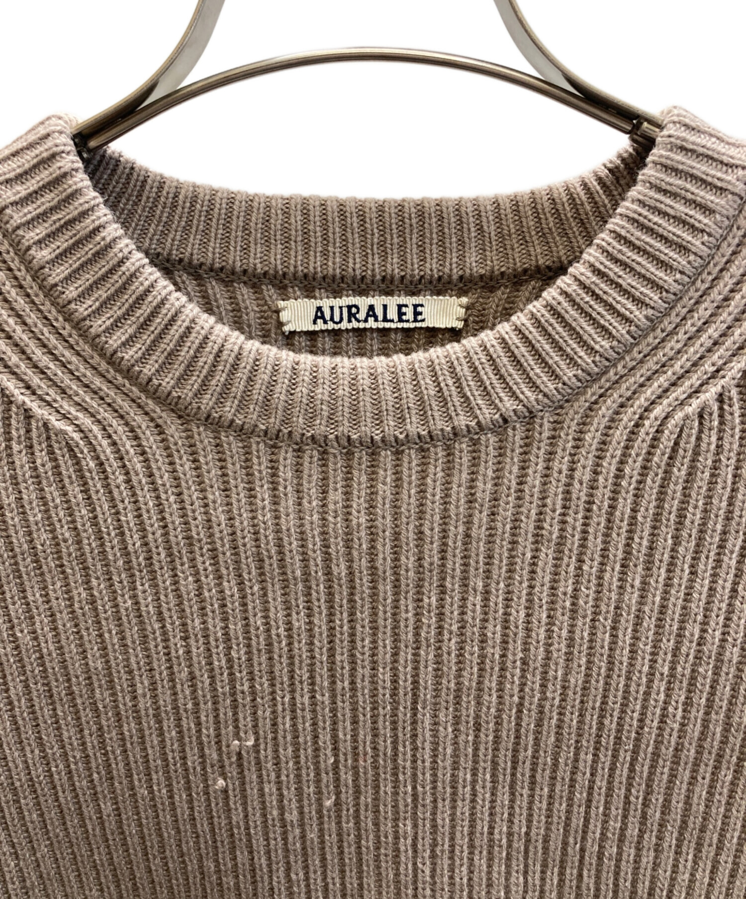 中古・古着通販】AURALEE (オーラリー) SUPER FINE WOOL RIB KNIT BIG