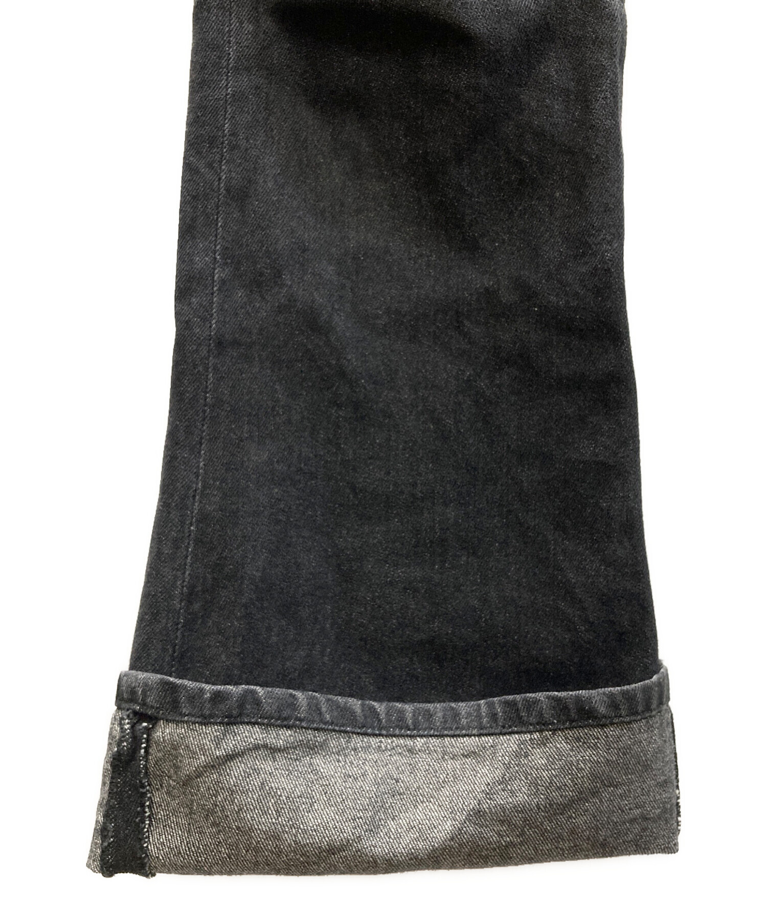 中古・古着通販】EGONLAB (エゴンラボ) フレアデニムパンツ ブラック