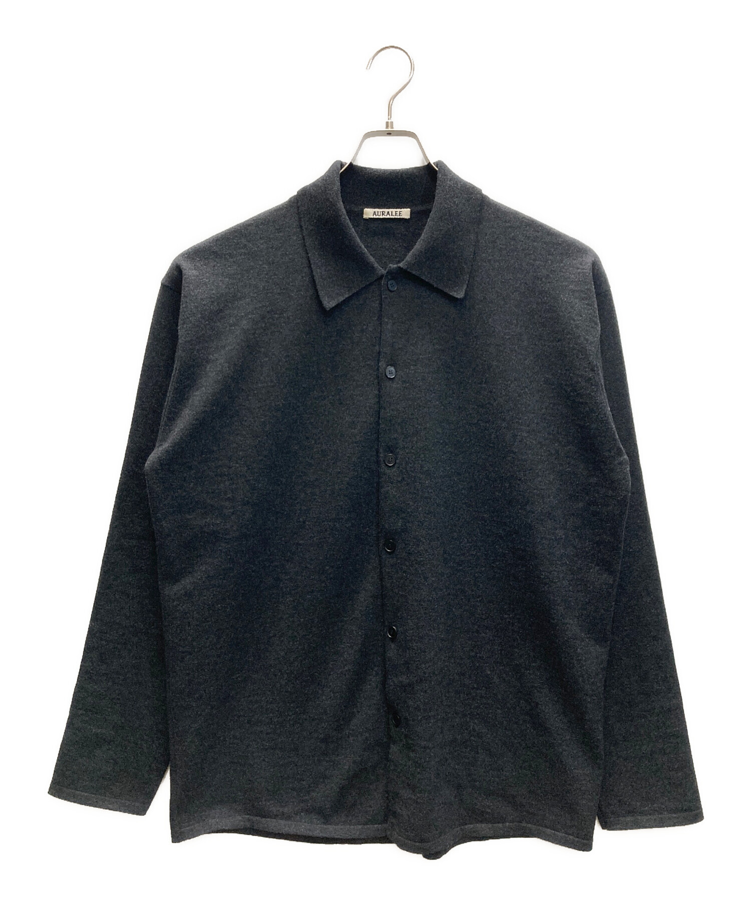中古・古着通販】AURALEE (オーラリー) HIGH TWIST WOOL KNIT SHIRT