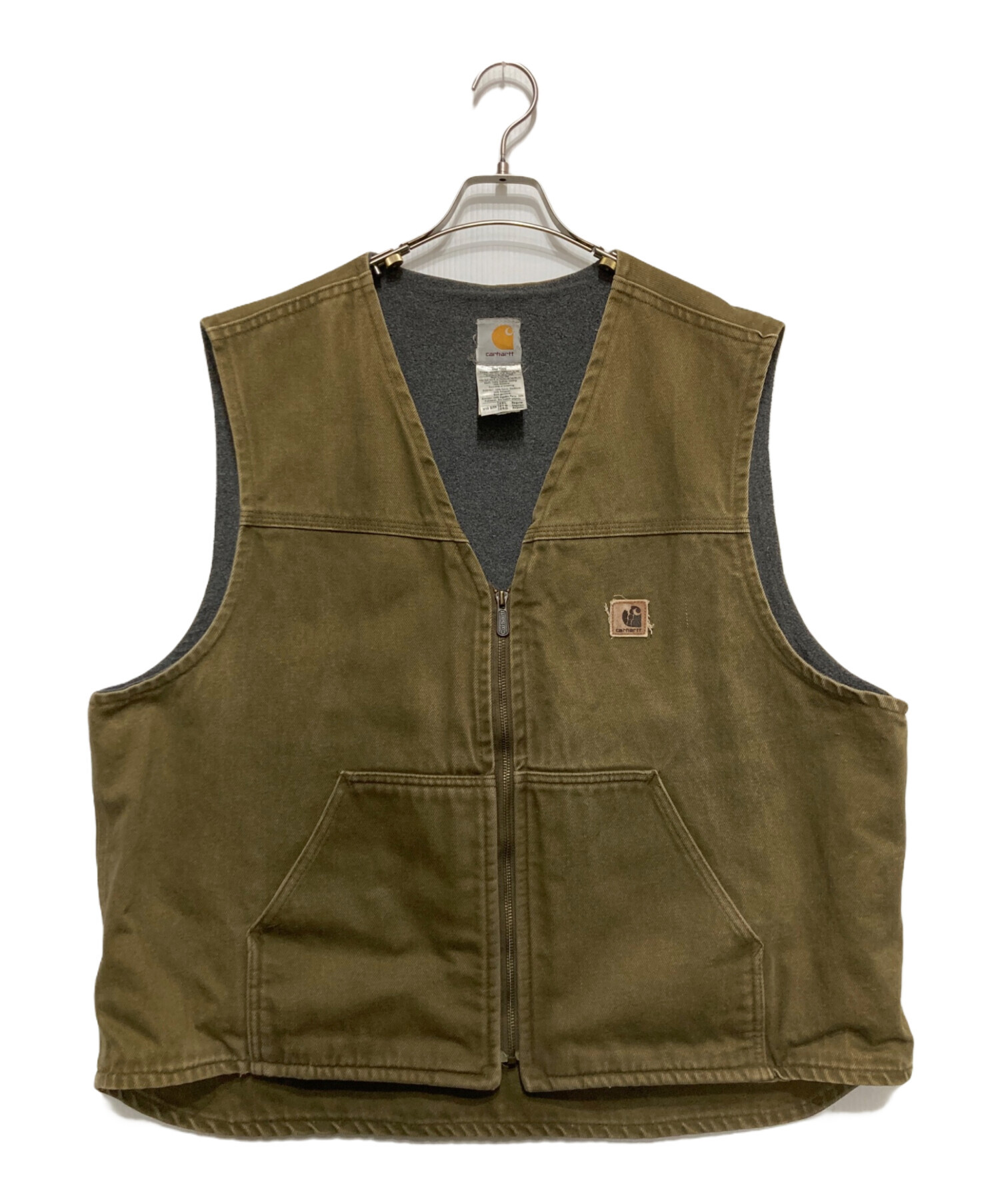 中古・古着通販】CarHartt (カーハート) ダックベスト カーキ サイズ