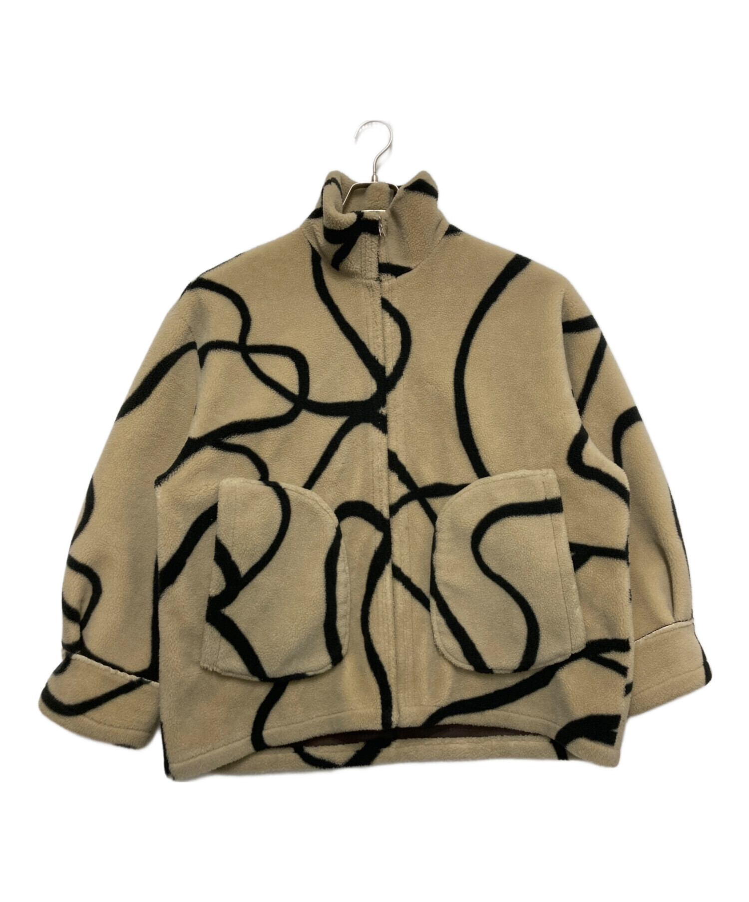 中古・古着通販】Ameri (アメリ) 2WAY REVERSIBLE BOA JACKET ベージュ