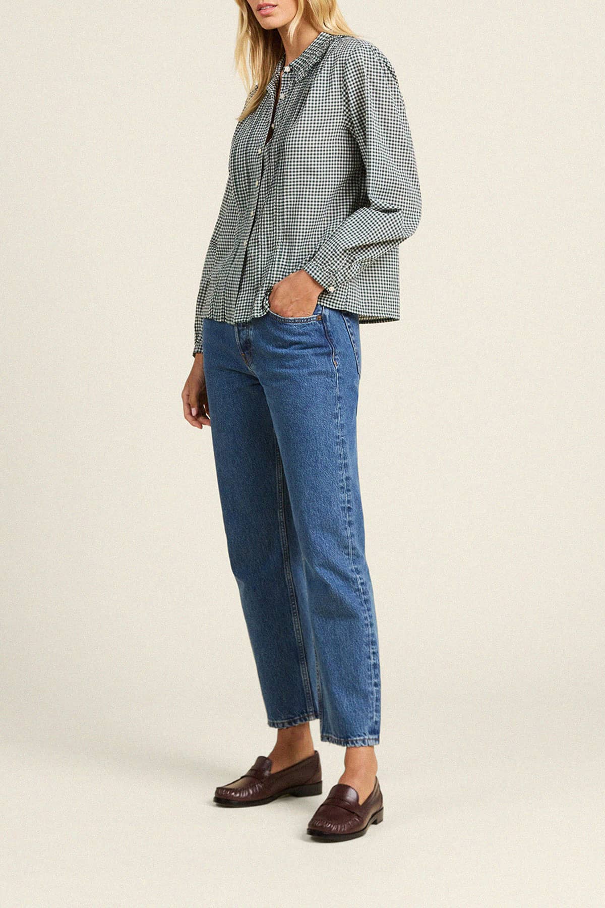 Alise Blouse Caspian Check