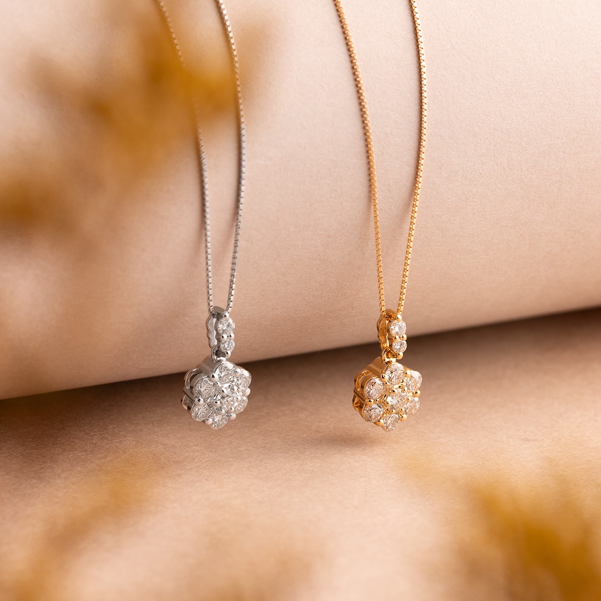 K18イエローゴールドダイヤモンドネックレス(RPN584-002)|TSUTSUMI