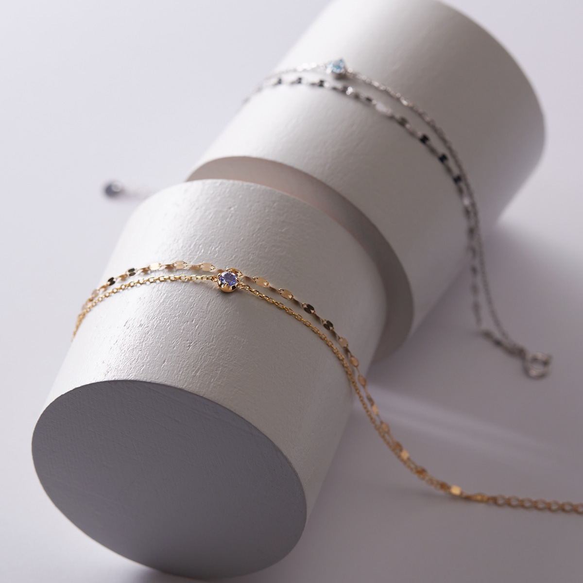 K10イエローゴールドタンザナイトブレスレット: ブレスレット|TSUTSUMI