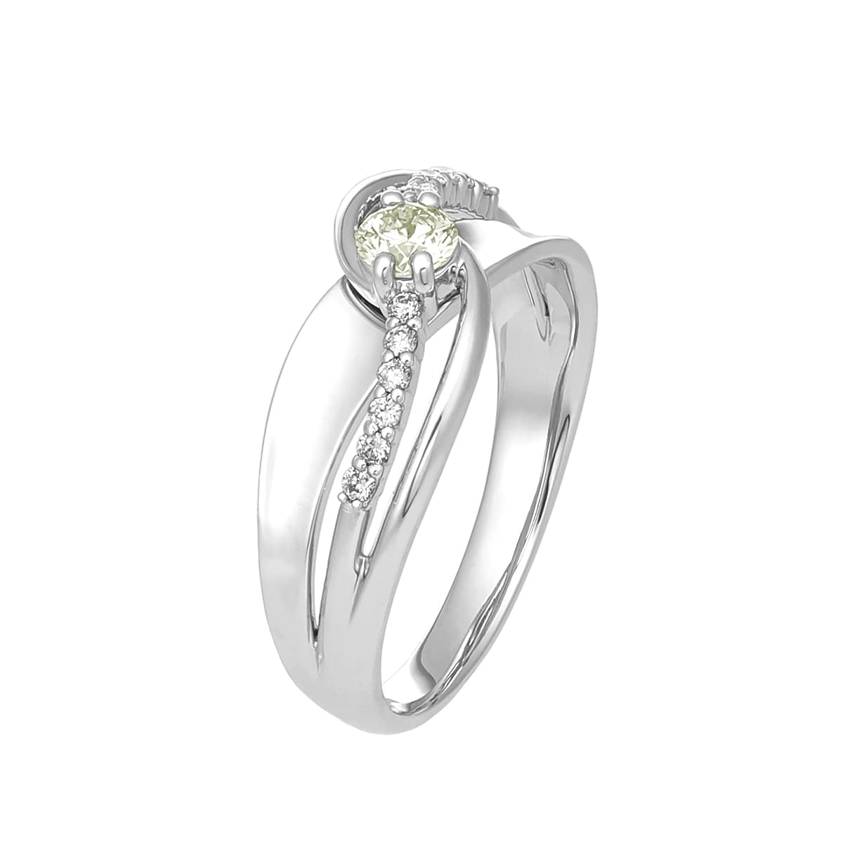 プラチナ鑑定書付ダイヤモンドリング（0.17カラット）(RKR228