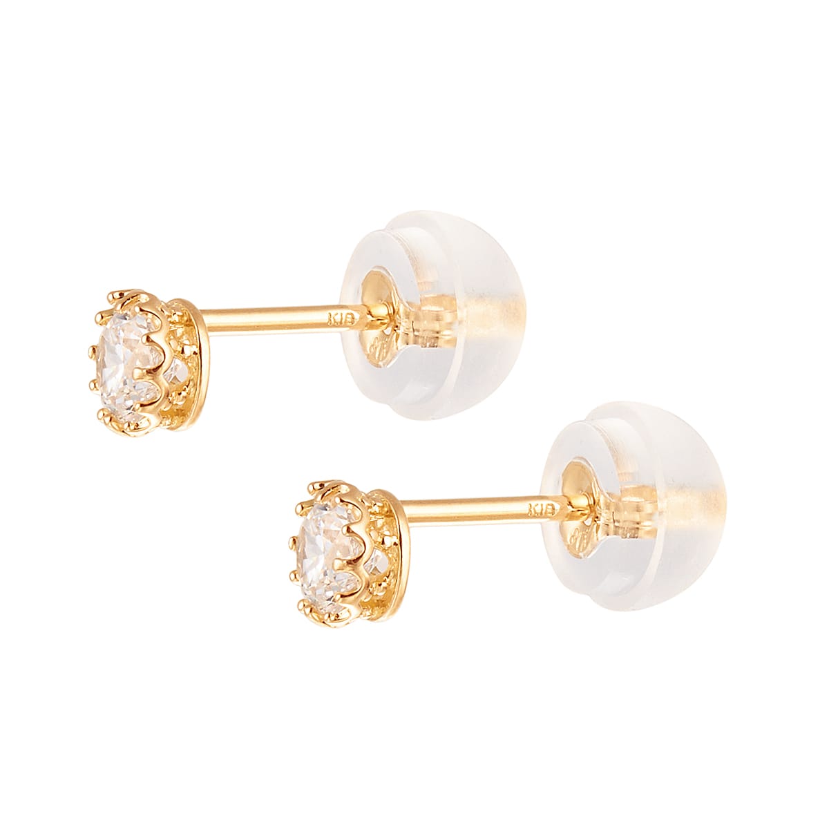 K18イエローゴールドキュービックピアス(RPE774)|TSUTSUMI（ジュエリー