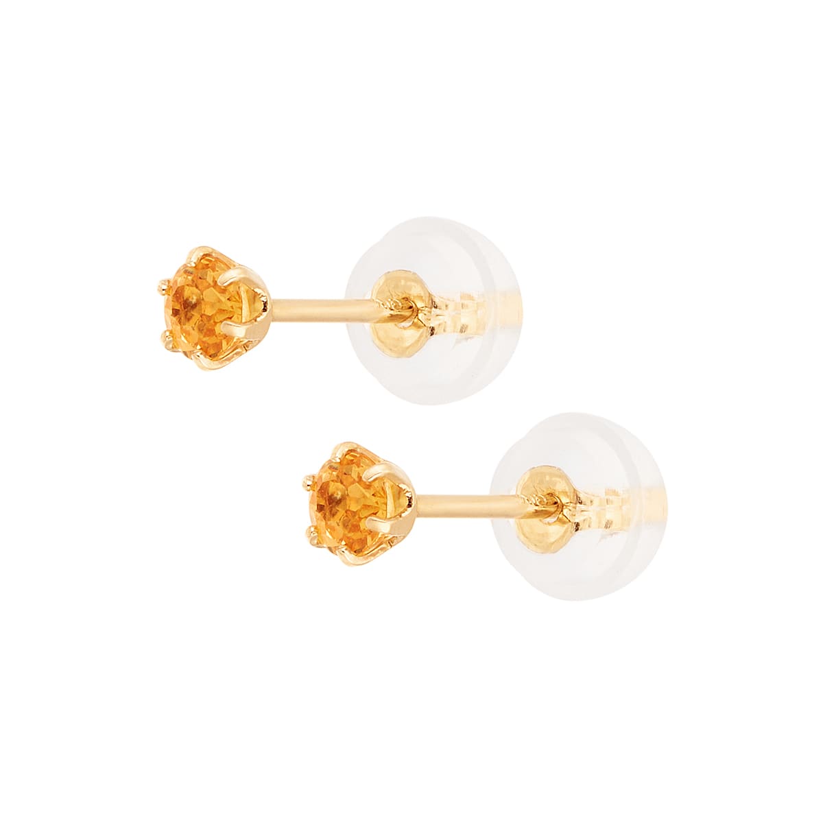 K18イエローゴールドスペサルティンガーネットピアス(RPE483-003