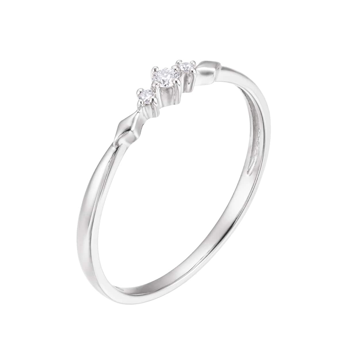 K10ホワイトゴールドダイヤモンドリング(RFR887-001)|TSUTSUMI