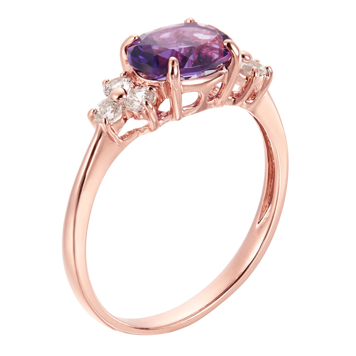 K10ピンクゴールドアメシストリング(RFR909)|TSUTSUMI（ジュエリー