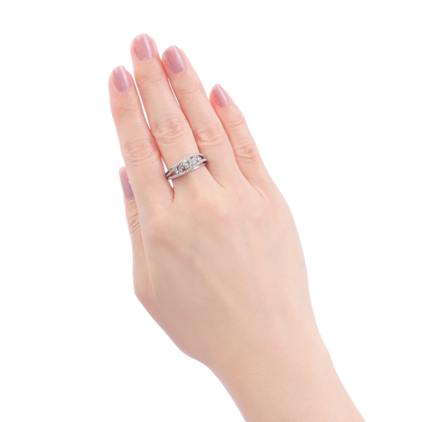 プラチナ鑑定書付ダイヤモンドリング（0.4カラット）(RKR310)|TSUTSUMI