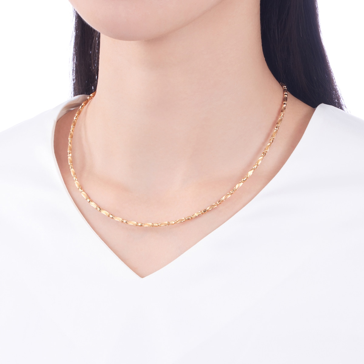 K18イエローゴールドネックレス(RNC751)|TSUTSUMI（ジュエリーツツミ