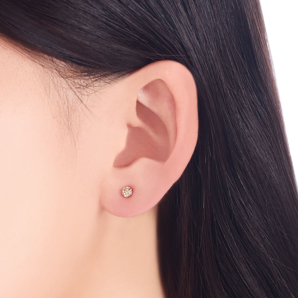 K18イエローゴールドダイヤモンドピアス(RPE365-003)|TSUTSUMI