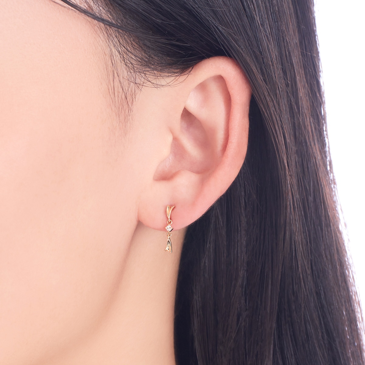 K18イエローゴールドダイヤモンドピアス(RPE507-003)|TSUTSUMI