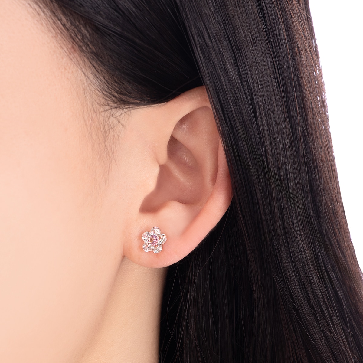 K18イエローゴールドキュービックピアス(RPE758-003)|TSUTSUMI