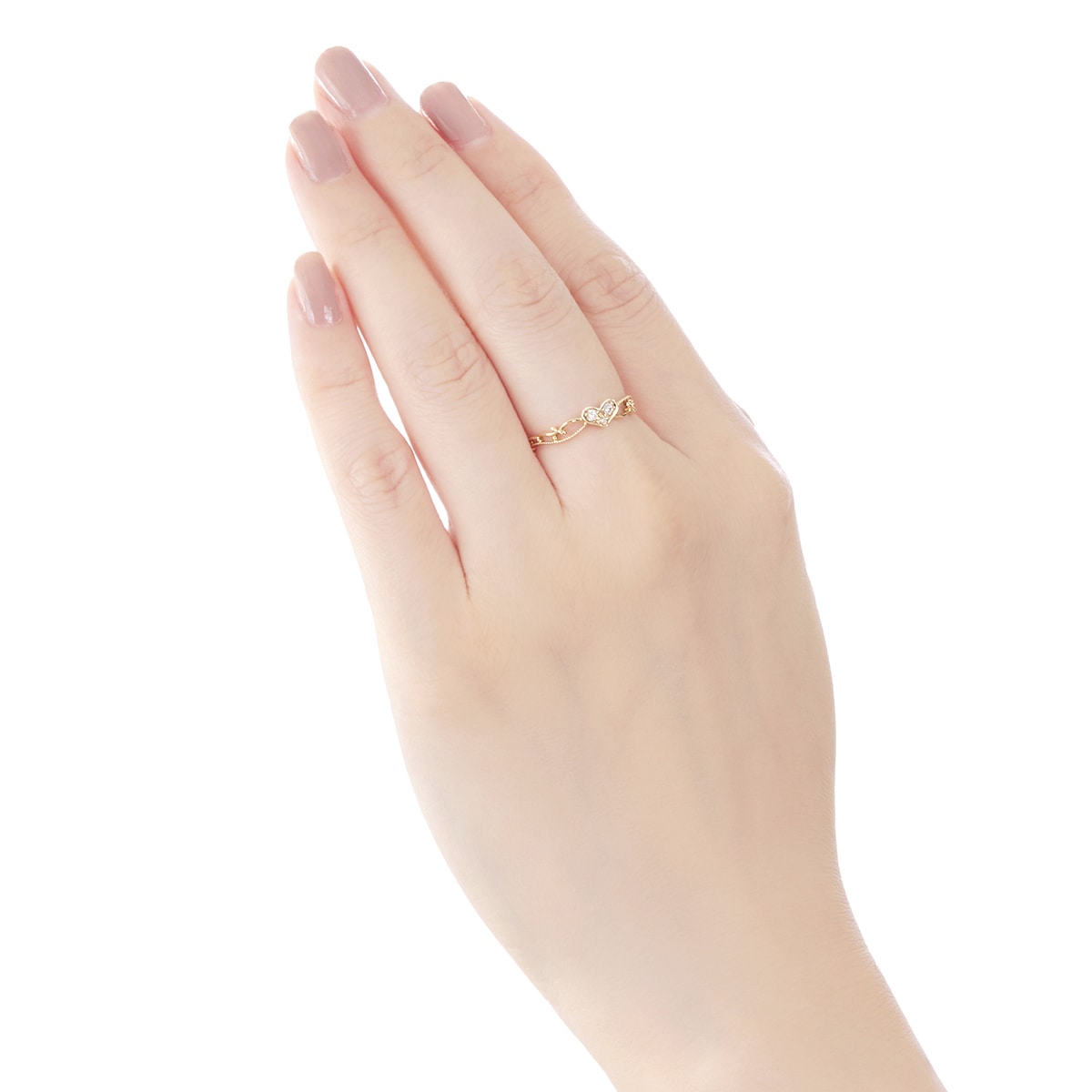 K10イエローゴールドダイヤモンドリング(RFR445-001)|TSUTSUMI