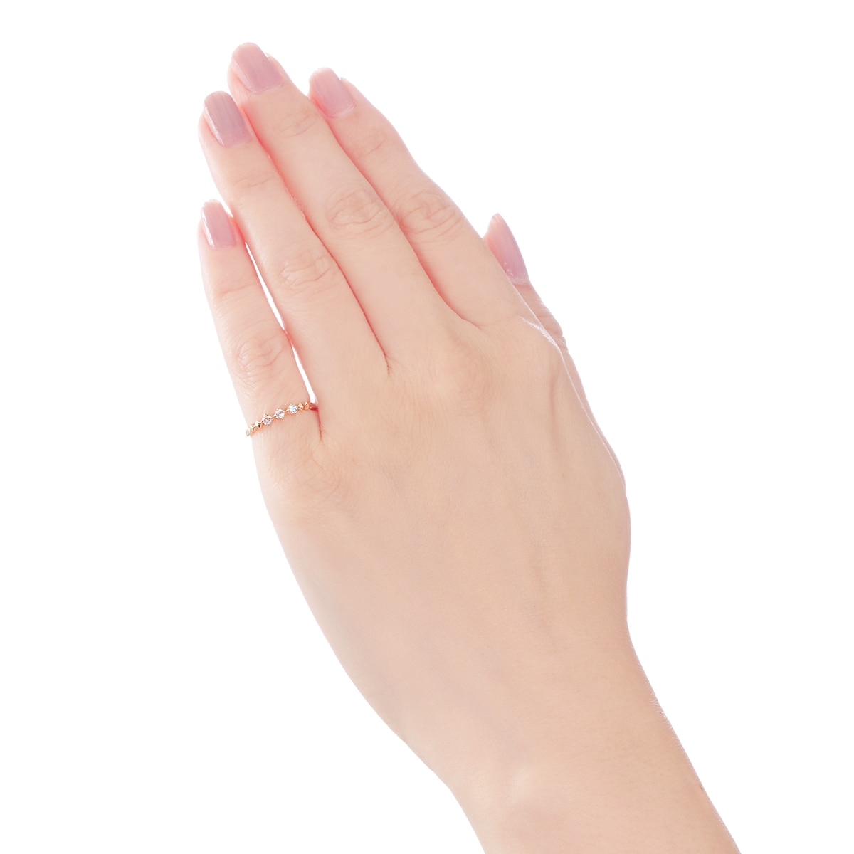 K10イエローゴールドブルームーンストーンリング（ピンキーリング