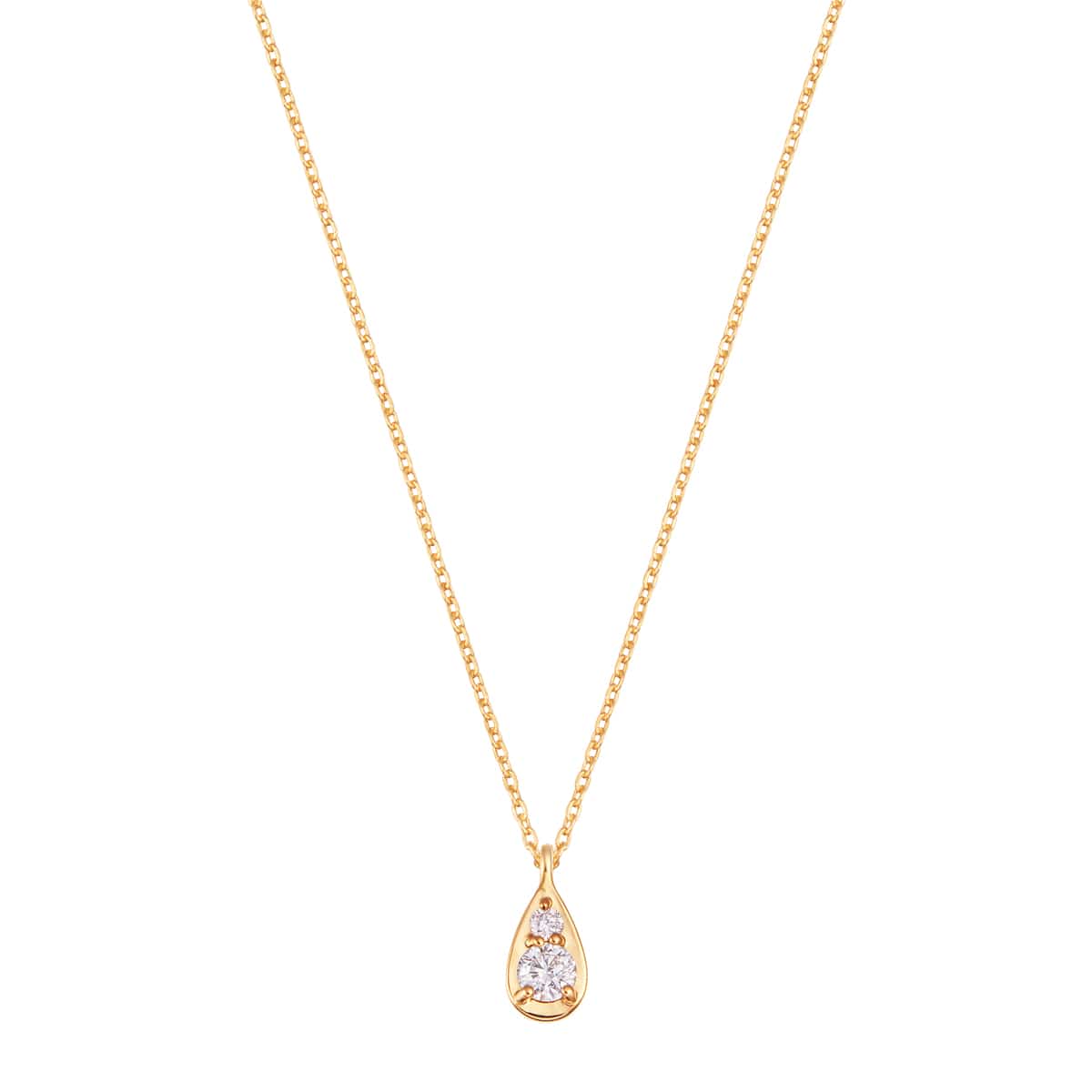 K18イエローゴールドダイヤモンドネックレス(RPN342-002)|TSUTSUMI