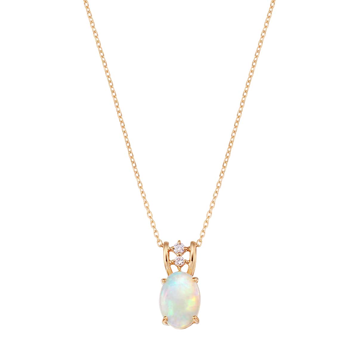 K18イエローゴールドオパールネックレス(RPN323-001)|TSUTSUMI