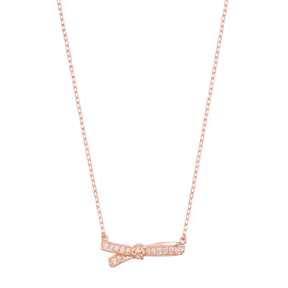 K18ピンクゴールドダイヤモンドネックレス(RPN835-002)|TSUTSUMI