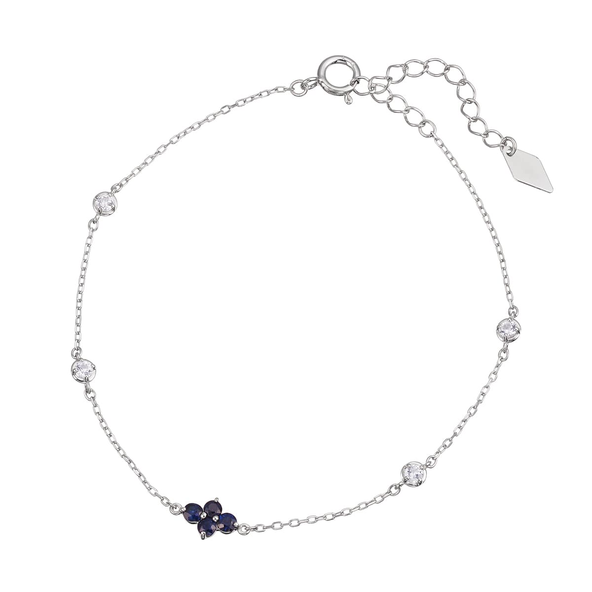 K10ホワイトゴールドサファイアブレスレット(RBL545)|TSUTSUMI