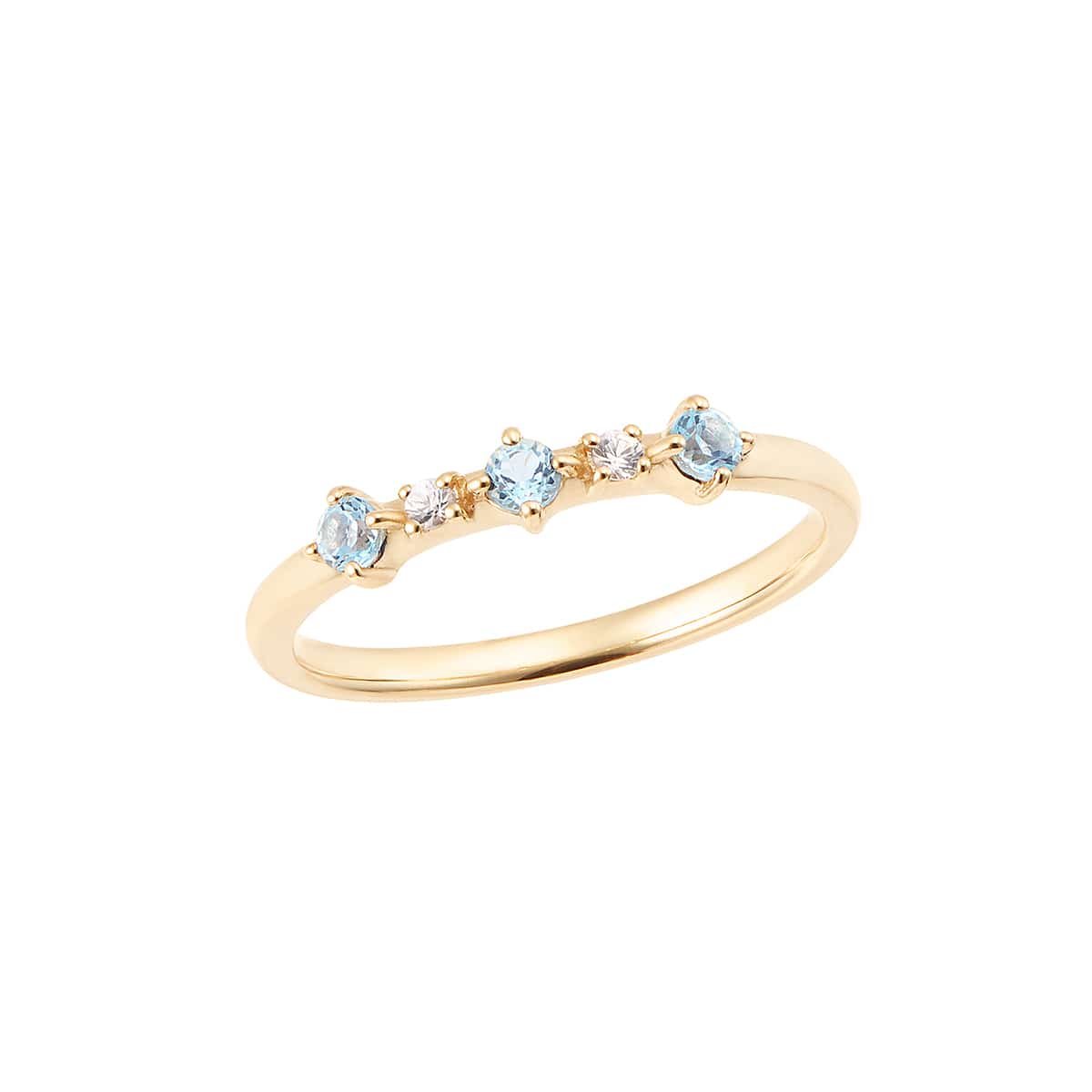 K10イエローゴールドブルートパーズリング（ピンキーリング）(RFR177