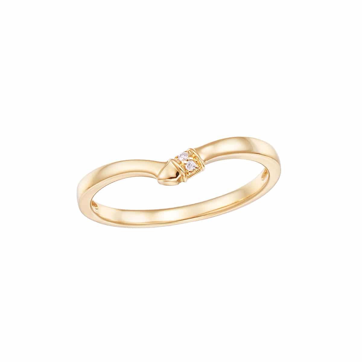 K10イエローゴールドダイヤモンドリング（ピンキーリング）(RFR335-001